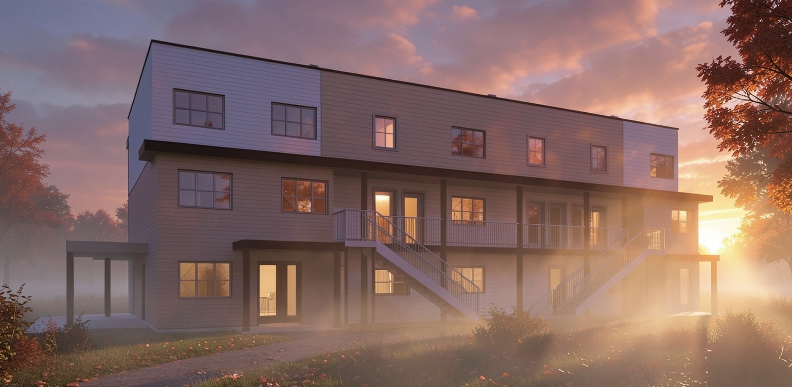 Rendu architectural du projet Les versants du Saint-Laurent